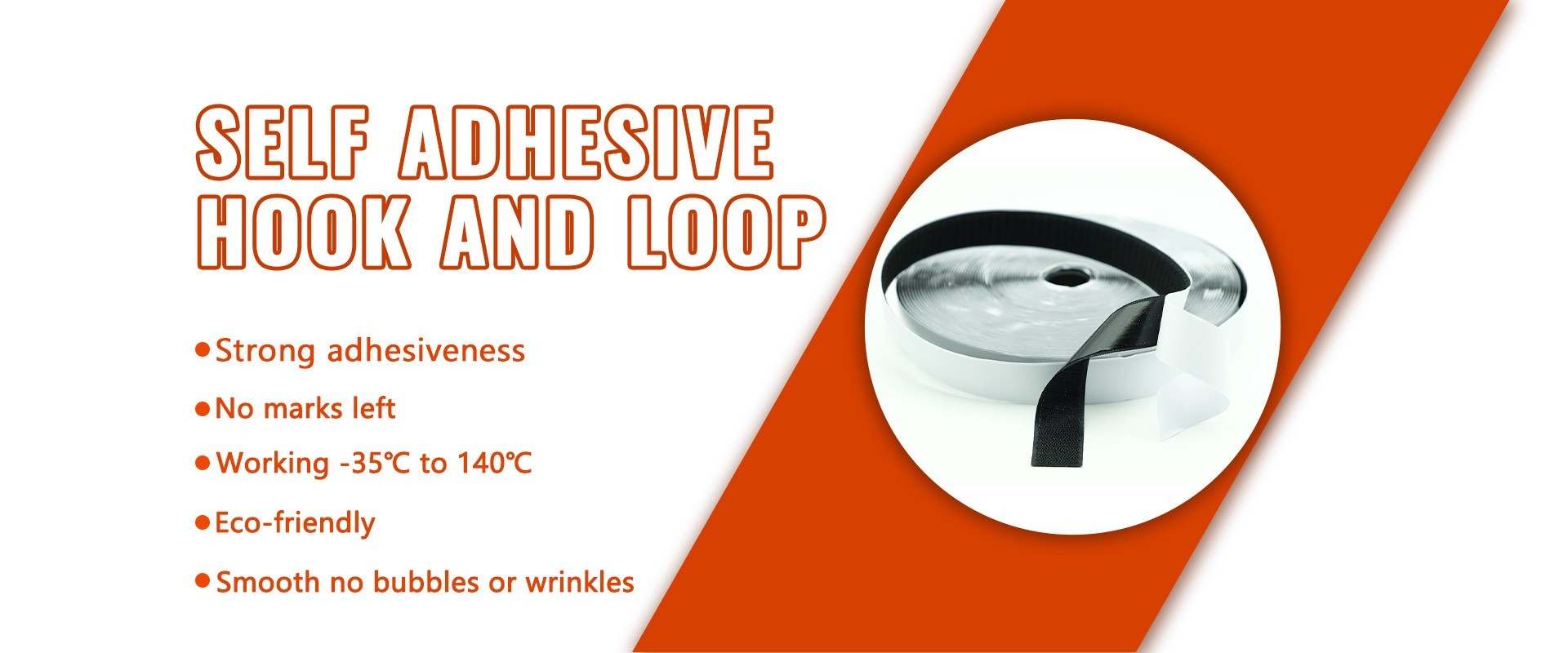 kwaliteit Hook and loop kleefband fabriek