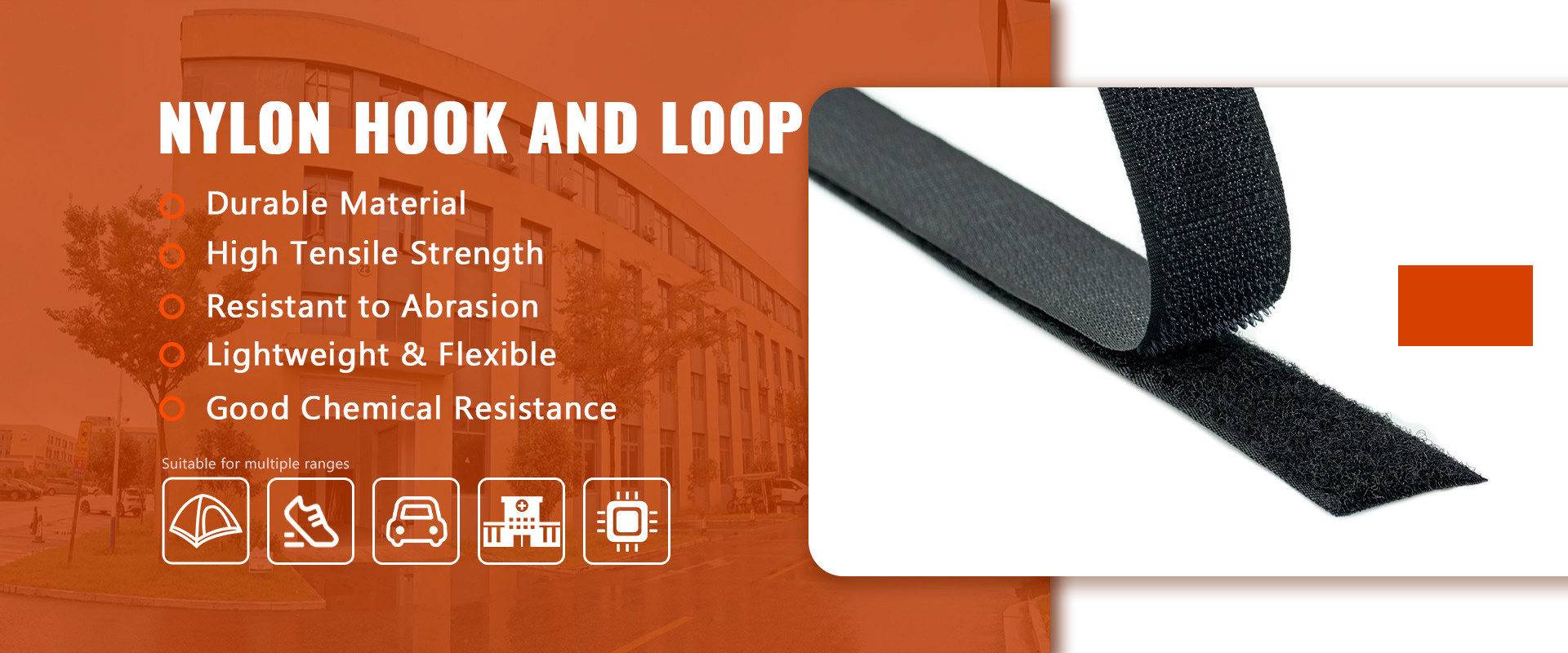 quality Hook And Loop Adhesive Tape factory