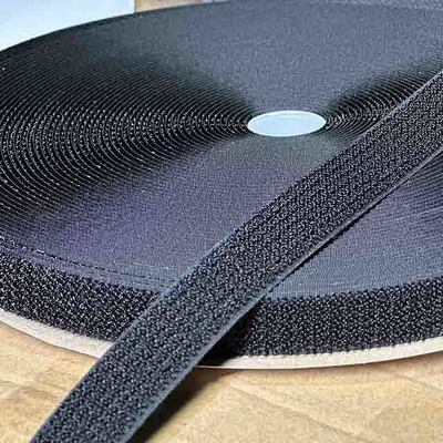25 Meters Self-adhesive Hook and Loop Tape in Polyester/Nylon for Multipurpose Fastening